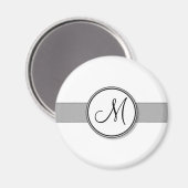 Sjabloon  gespleten monogram zegel magneet (Voorkant / Achterkant)