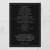 Sjabloon gewoon zwart-witprogramma (Achterkant)