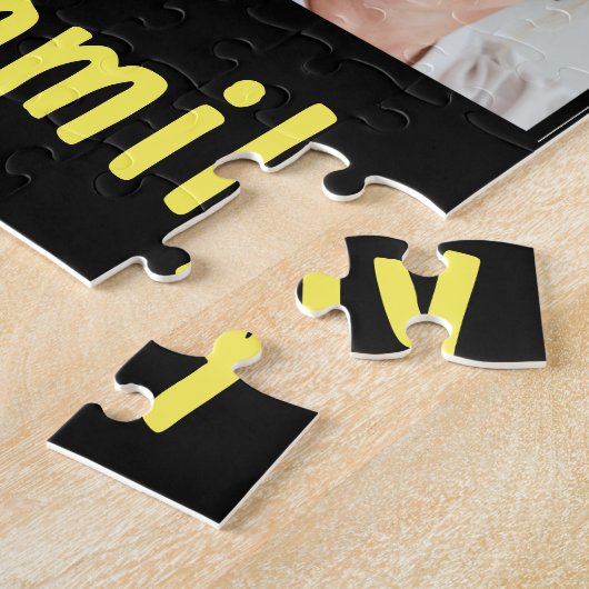 Sjabloon gezinfotocollage keepslag 4 Afbeeldingen Legpuzzel (Zijkant)