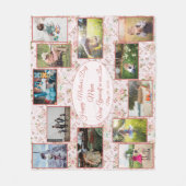 Sjabloon gezinfotocollage Moederdag Fleece Deken (Voorkant)