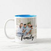 Sjabloon gezinshereniging foto-Mok Tweekleurige Koffiemok (Links)