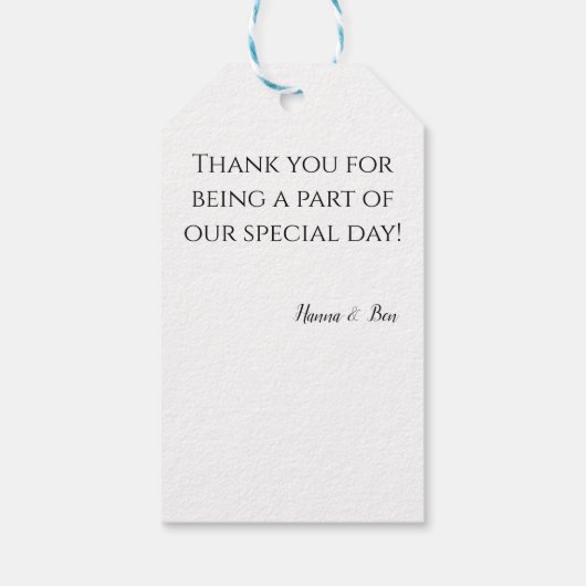 Sjabloon Gift Label Cadeaulabel (Achterkant)