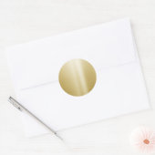 Sjabloon Glamour Elegant Nep Goud Chic Blanco Ronde Sticker (Envelop)
