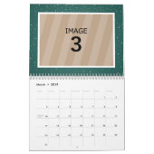 Sjabloon Glitter Aangepaste foto voor familie Cale Kalender (Mar 2019)