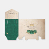 Sjabloon Gold Black en Green Roos Hartelijk dank Bedankdoosjes (Uitgevouwen)