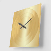 Sjabloon Gold Kijk glamoureus Elegant Trendy Squar Vierkante Klok (Hoek)