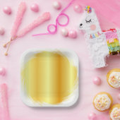 Sjabloon Gold Kijk Trendy Elegant Glamor Papieren Bordje (Feest)