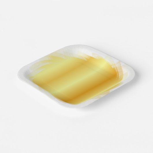 Sjabloon Gold Kijk Trendy Elegant Glamor Papieren Bordje (Gebogen)