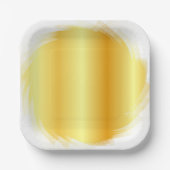 Sjabloon Gold Kijk Trendy Elegant Glamor Papieren Bordje (Voorkant)