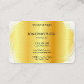 Sjabloon Gold Kijk uit Professional Modern Elegant Visitekaartje (Achterkant)