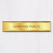 Sjabloon Gold look elegant Modern Trendy Deurbordje (Voorkant)