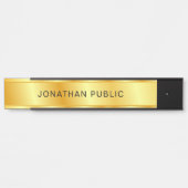 Sjabloon Gold look elegant Modern Trendy Deurbordje (Voorkant)