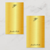 Sjabloon Gold Watch Hand Script Name Monogram (Voorkant / Achterkant)