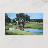 Sjabloon Golf-cadeaubon Kortingskaartje (Voorkant)
