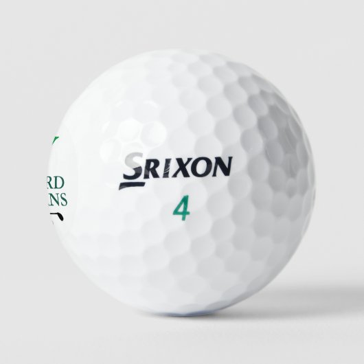 Sjabloon Golfballen Custom Monogram met Naam (Logo)