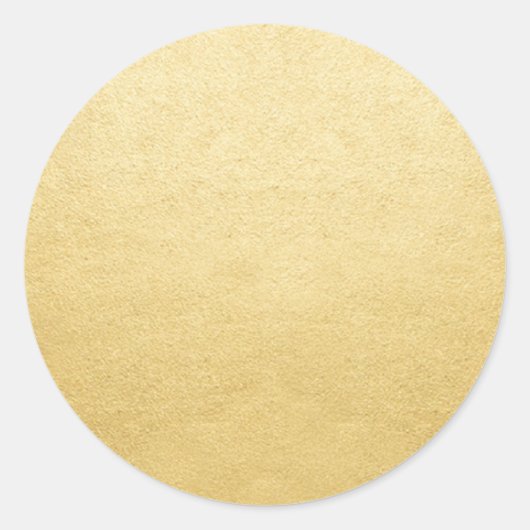 Sjabloon Goud Glans Voeg Tekst of Logo Toe Ronde Sticker (Voorkant)