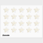 Sjabloon Goud Marmer Voeg Uw Tekst Modern Toe Ster Sticker (Vel)