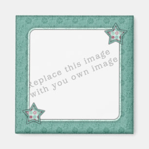 Sjabloon - Green Star Lijst Design Magneet
