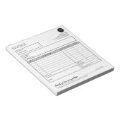 Sjabloon grijs ontvangstbewijs voor kleine bedrijf notitieblok (Schuin)