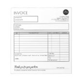 Sjabloon grijs ontvangstbewijs voor kleine bedrijf notitieblok (Voorkant)