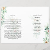 Sjabloon groen bloemetjesprogramma (Achterkant)