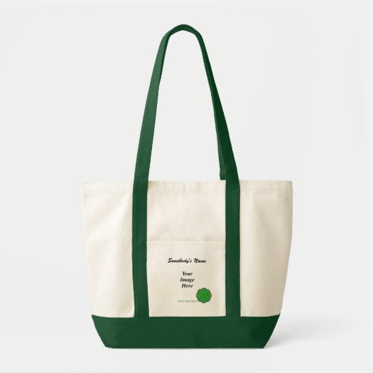 Sjabloon groen-ventilatorlint tote bag (Voorkant)