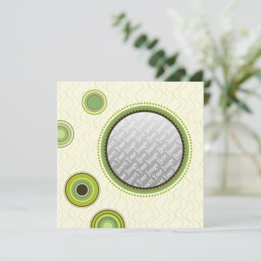 Sjabloon groene cirkels (Staand voorkant)