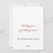 Sjabloon groene deur voor kerstvakantie (Achterkant)