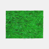 Sjabloon Groene gras Achtergrond Fleece Deken (Voorkant (Horizontaal))
