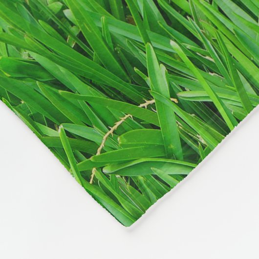 Sjabloon Groene gras Achtergrond Fleece Deken (Hoek)