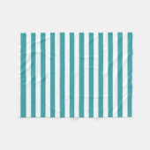 Sjabloon groene witte strepes Trend Colors Fleece Deken (Voorkant (Horizontaal))