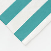 Sjabloon groene witte strepes Trend Colors Fleece Deken (Hoek)