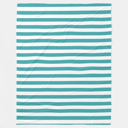 Sjabloon groene witte strepes Trend Colors Fleece Deken (Voorkant)