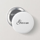Sjabloon Groom bridal party Ronde Button 5,7 Cm (Voorkant /achterkant)
