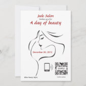 Sjabloon Hair Salon uitnodigen Kaart (Voorkant)