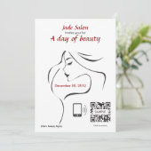 Sjabloon Hair Salon uitnodigen Kaart (Staand voorkant)