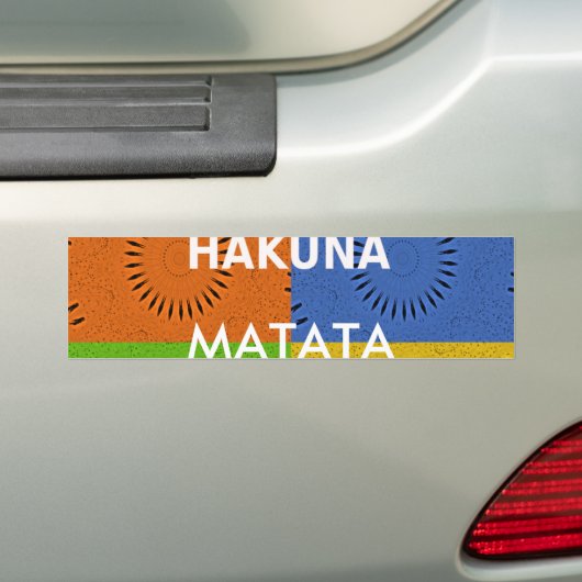 Sjabloon Hakuna Matata Bumpersticker (Op auto)