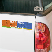 Sjabloon Hakuna Matata Bumpersticker (Op Truck)