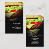 Sjabloon hamburgervisitekaartjes visitekaartje (Voorkant / Achterkant)