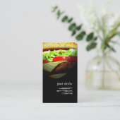 Sjabloon hamburgervisitekaartjes visitekaartje (Staand voorkant)