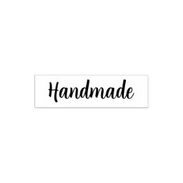 Sjabloon handgemaakte tekst script  zelfinktende stempel