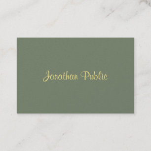 Sjabloon Handschrift Moderne Professionele Luxe Visitekaartje
