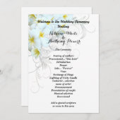 Sjabloon Hawaiian Plumeria Program (Voorkant / Achterkant)