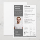 Sjabloon hervatten kaart (Voorkant / Achterkant)