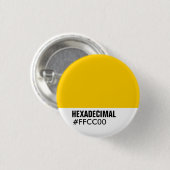 Sjabloon HEXADECIMAL-kleuren - Custo.. - Gepersona Ronde Button 3,2 Cm (Voorkant /achterkant)