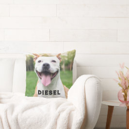 Sjabloon Hond of Kattenfoto Huisdier Verlies Kussen