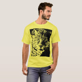 Sjabloon Hoofd gezichtsveld Pop Kunst elegante Man T-shirt (Voorkant volledig)
