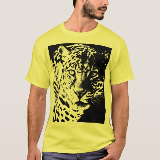 Sjabloon Hoofd gezichtsveld Pop Kunst elegante Man T-shirt (Voorkant)