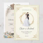 Sjabloon huwelijksakte kaart (Voorkant / Achterkant)