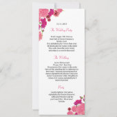 Sjabloon huwelijksceremonie kaart (Achterkant)